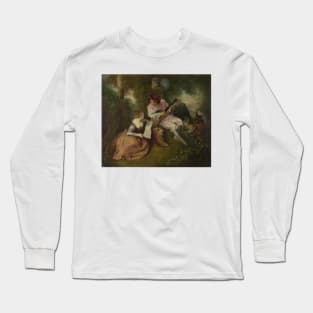 The Love Song - Antoine Watteau Long Sleeve T-Shirt